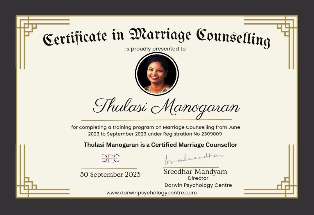 Certificate in Marriage Counseling